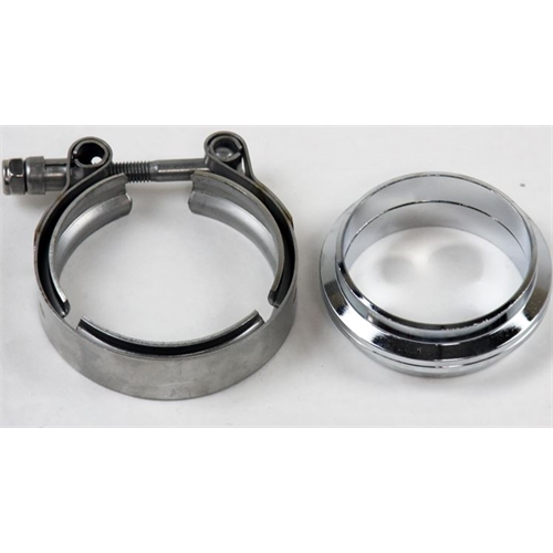 Granatelli V-Bands and Clamps - Stainless Steel Flat Flange