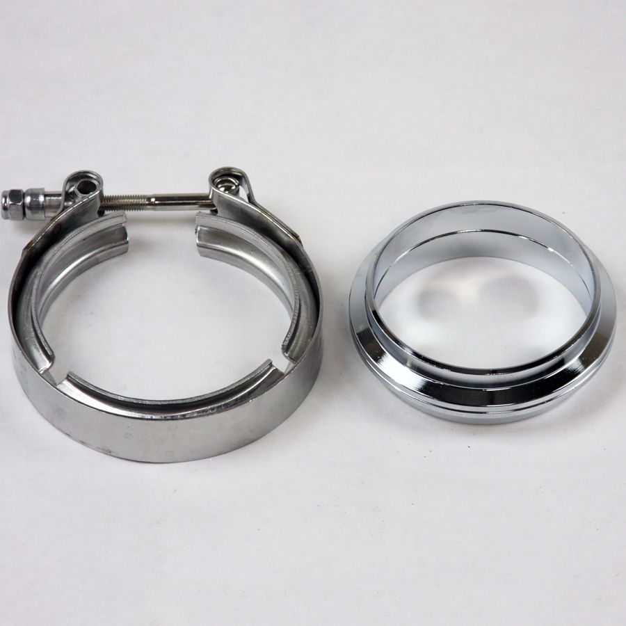 Granatelli V-Bands and Clamps - Stainless Steel Flat Flange