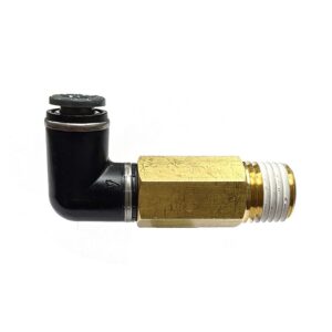 Airline Fitting, Extended 1/4" NPT to 1/4" Swivel Elbow (FIT4800)