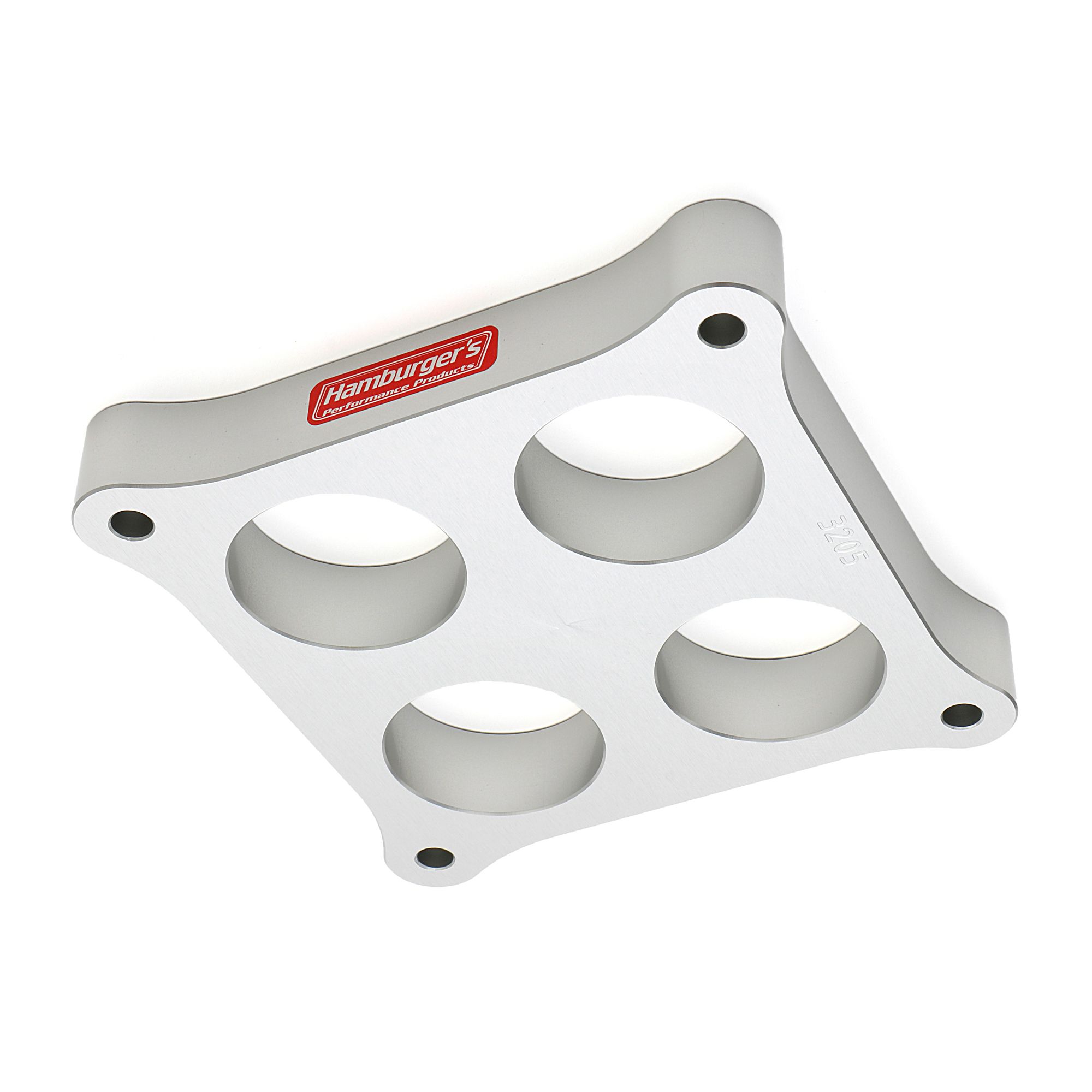 HAMBURGER'S PERFORMANCE PRODUCTS HAMBURGER'S PERFORMANCE 1 IN. DOMINATOR CARBURETOR SPACER; SMOOTH-BORE PORTED- CNC MACHINED CNC MACHINED BILLET ALUMINUM