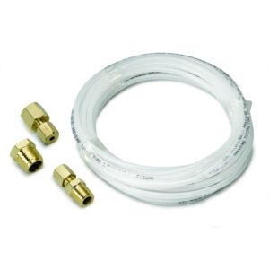 TUBING, NYLON, 1/8 in. , 12FT. LENGTH, INCL. 1/8 in. NPTF BRASS COMPRESSION FITTINGS