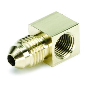 FITTING, ADAPTER, 90 , 1/8 in. NPTF FEMALE TO -4AN MALE, BRASS