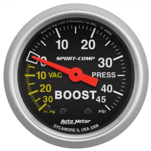 2-1/16 in. BOOST/VACUUM, 30 IN HG/45 PSI, SPORT-COMP