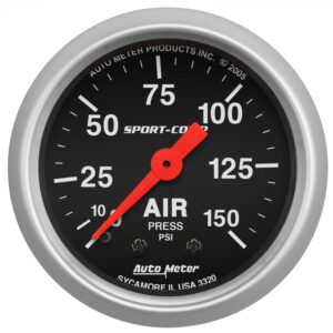 2-1/16 in. AIR PRESSURE, 0-150 PSI, SPORT-COMP