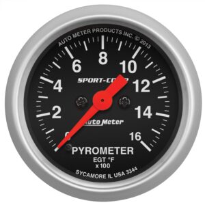 2-1/16 in. PYROMETER, 0-1600 Fahrenheit, SPORT-COMP