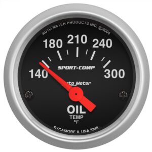2-1/16 in. OIL TEMPERATURE, 140-300 Fahrenheit, SPORT-COMP