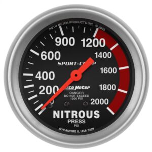 2-5/8 in. NITROUS PRESSURE, 0-2000 PSI, SPORT-COMP