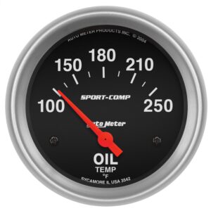 2-5/8 in. OIL TEMPERATURE, 100-250 Fahrenheit, SPORT-COMP