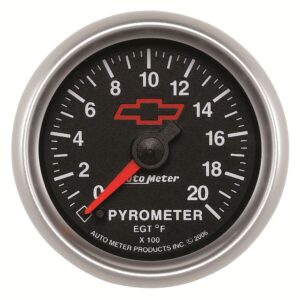 2-1/16 in. PYROMETER, 0-2000 Fahrenheit, GM BLACK
