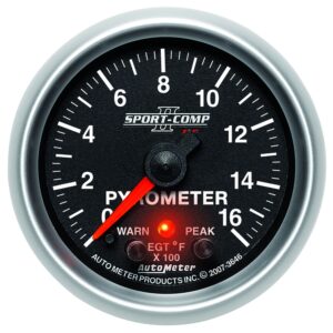 2-1/16 in. PYROMETER, 0-1600 Fahrenheit, SPORT-COMP II