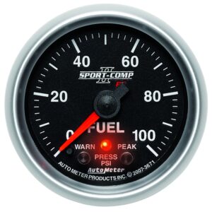 2-1/16 in. FUEL PRESSURE, 0-100 PSI, SPORT-COMP II