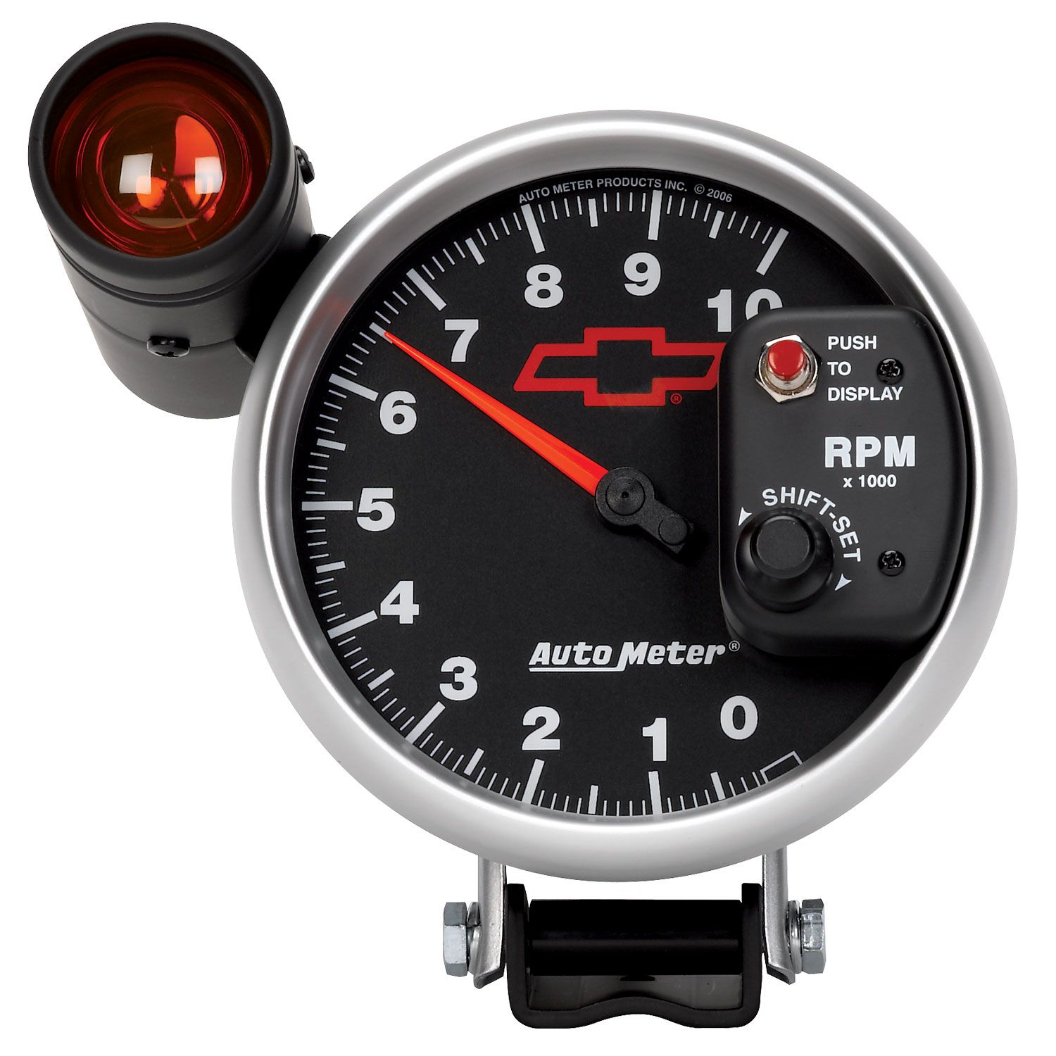 5 in. PEDESTAL TACHOMETER, 0-10,000 RPM, GM BLACK
