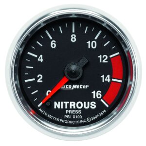 2-1/16 in. NITROUS PRESSURE, 0-1600 PSI, GS