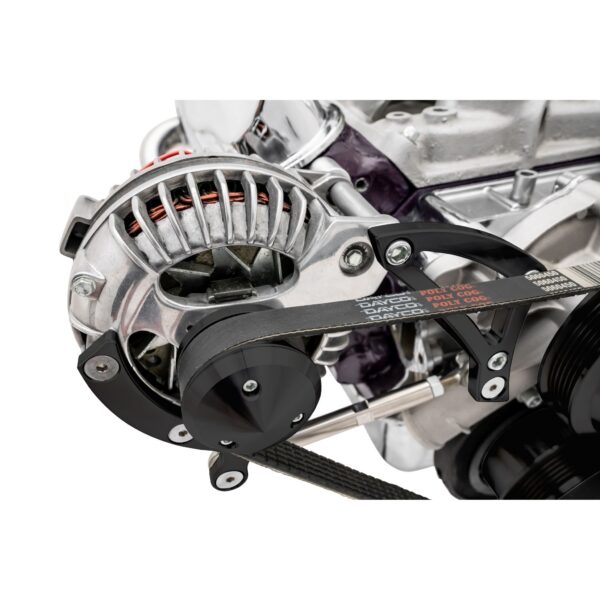 Small Block Chrysler Alternator Bracket - Black