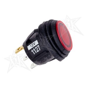 RIGID 2 Position (On/Off) Rocker Switch, Red, Single