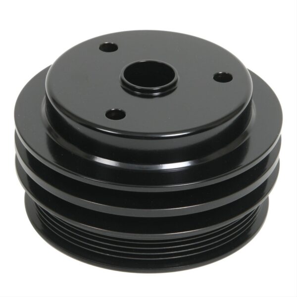 Small Block Chevy Serpentine Water Pump Pulley - Reverse - Black
