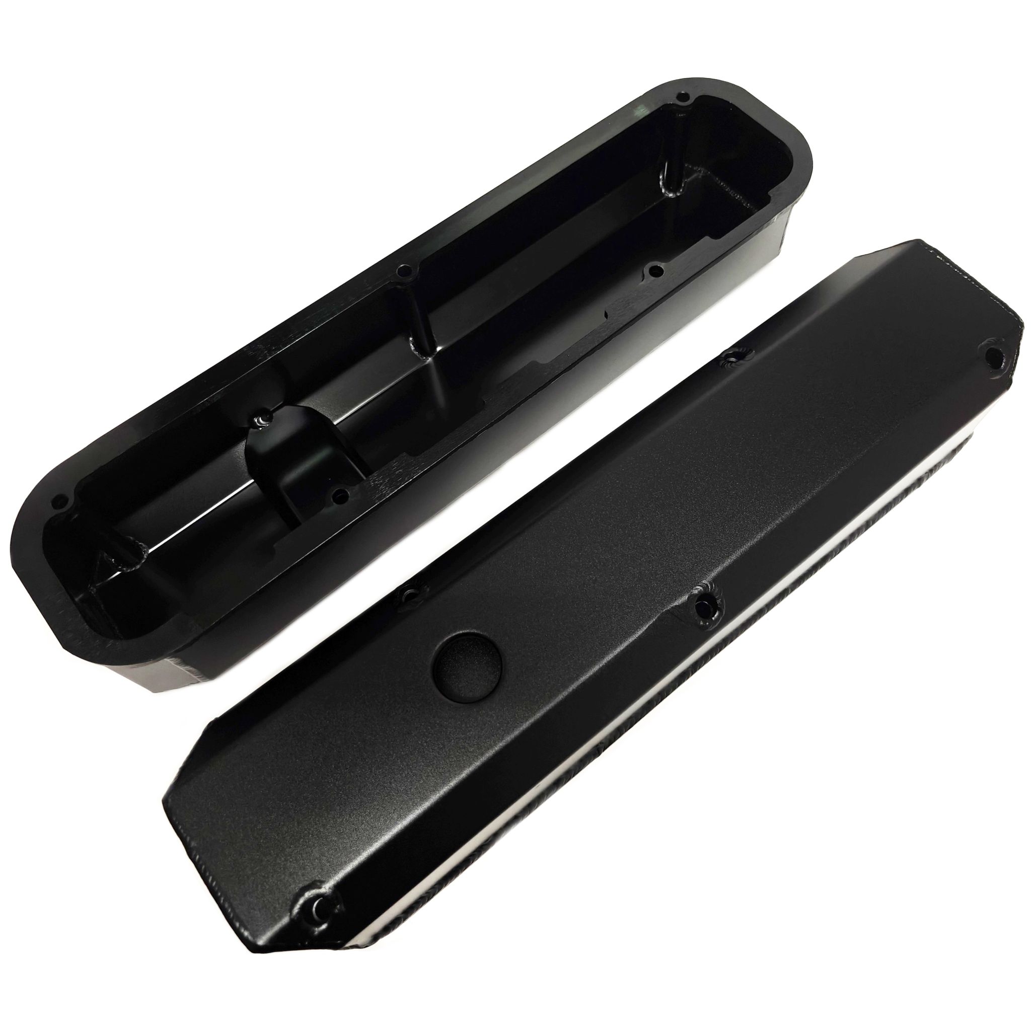 Valve Cover Set, Aluminum, Fabricated Billet Rail