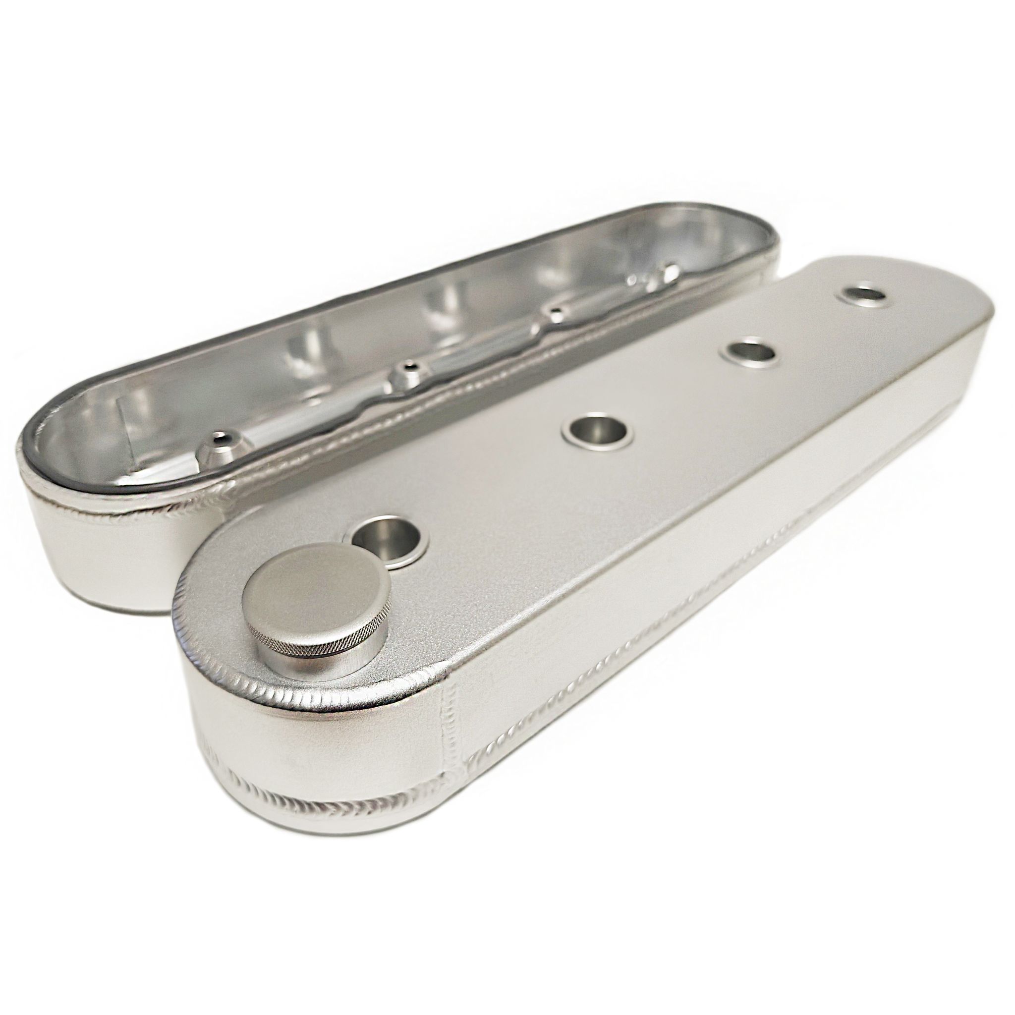 Valve Cover Set, Aluminum, Fabricated Billet Rail