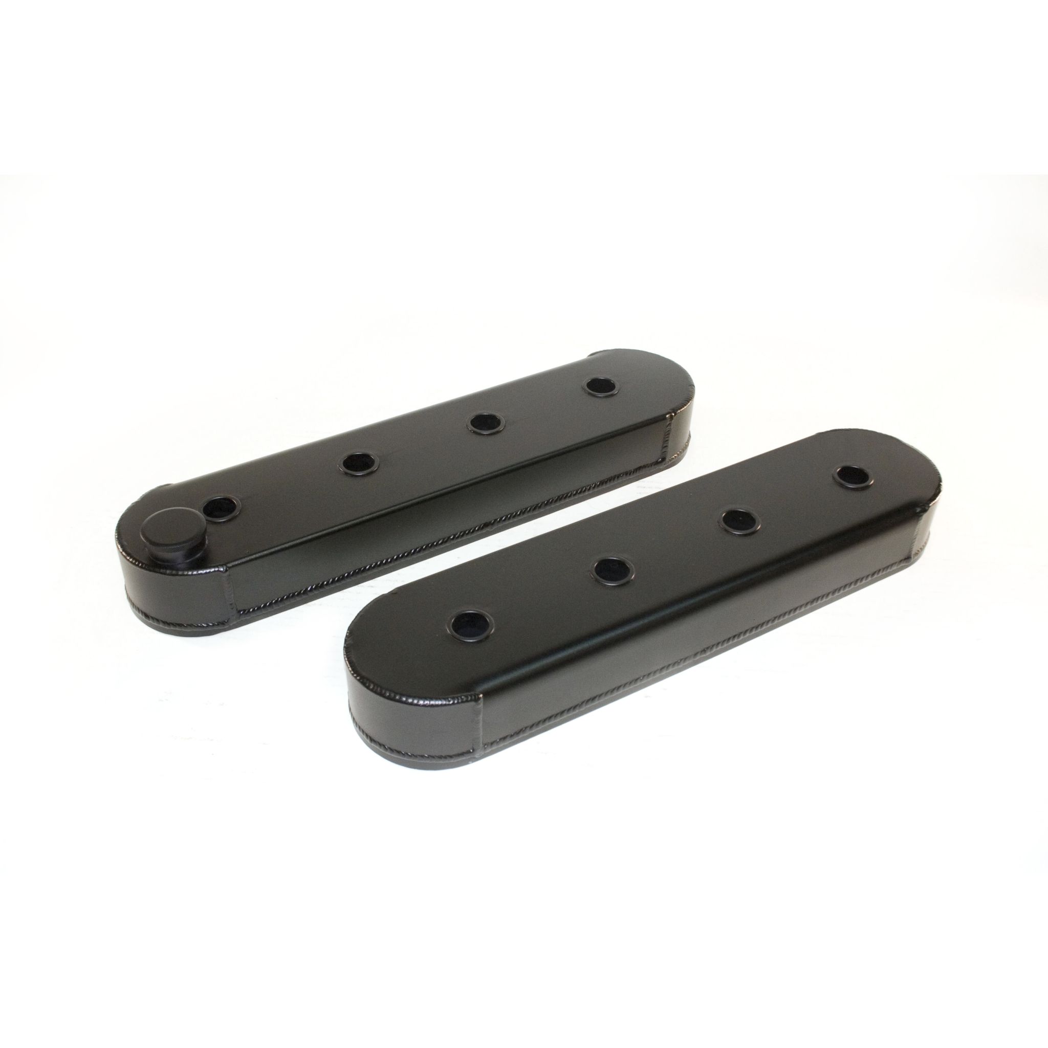 Valve Cover Set, Aluminum, Fabricated Billet Rail