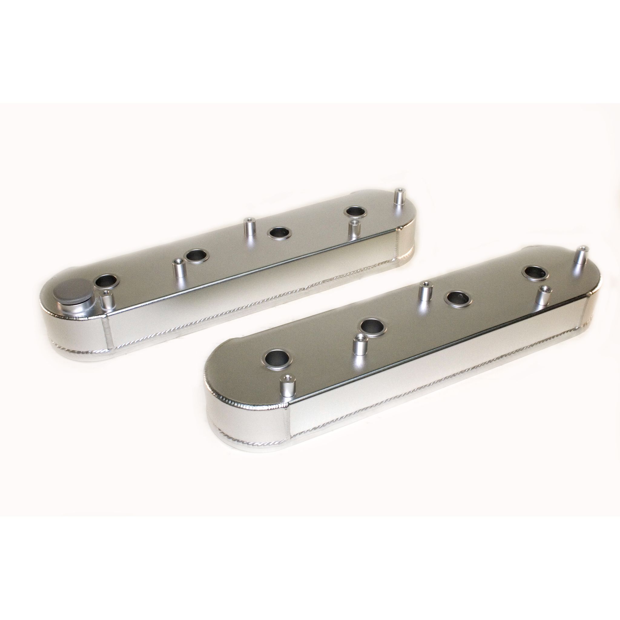 Valve Cover Set, Aluminum, Fabricated Billet Rail