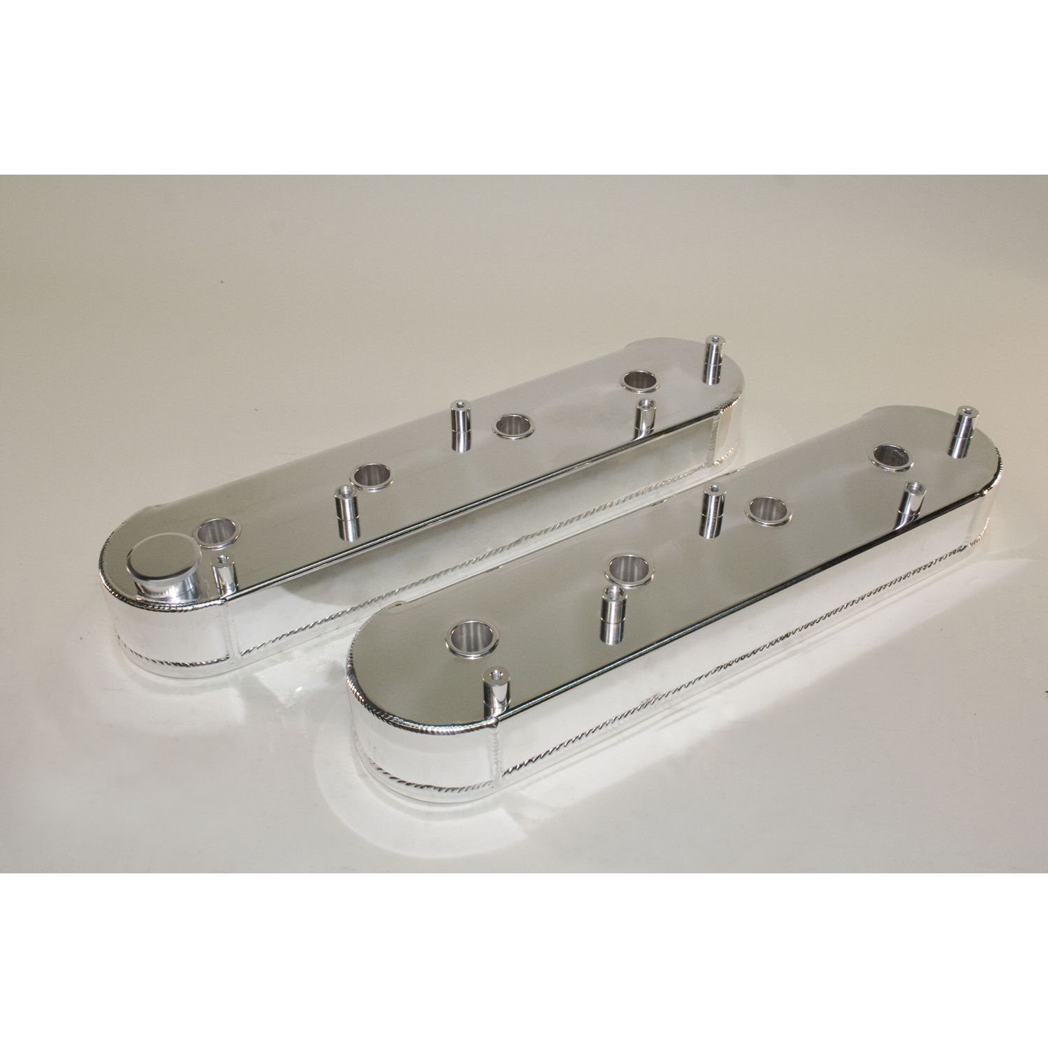 Valve Cover Set, Aluminum, Fabricated Billet Rail