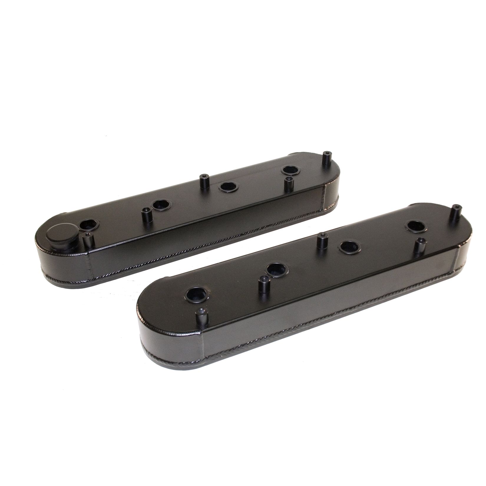 Valve Cover Set, Aluminum, Fabricated Billet Rail
