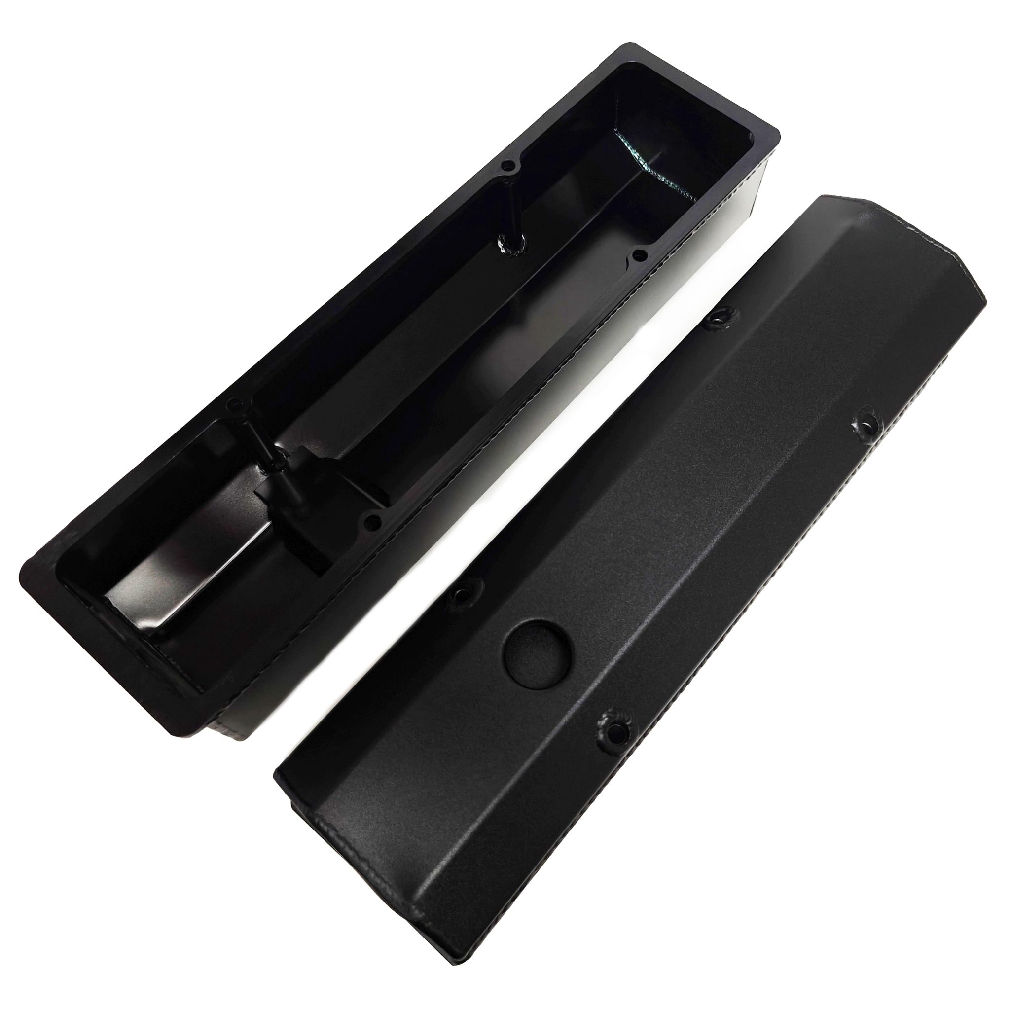 Valve Cover Set, Aluminum, Fabricated Billet Rail