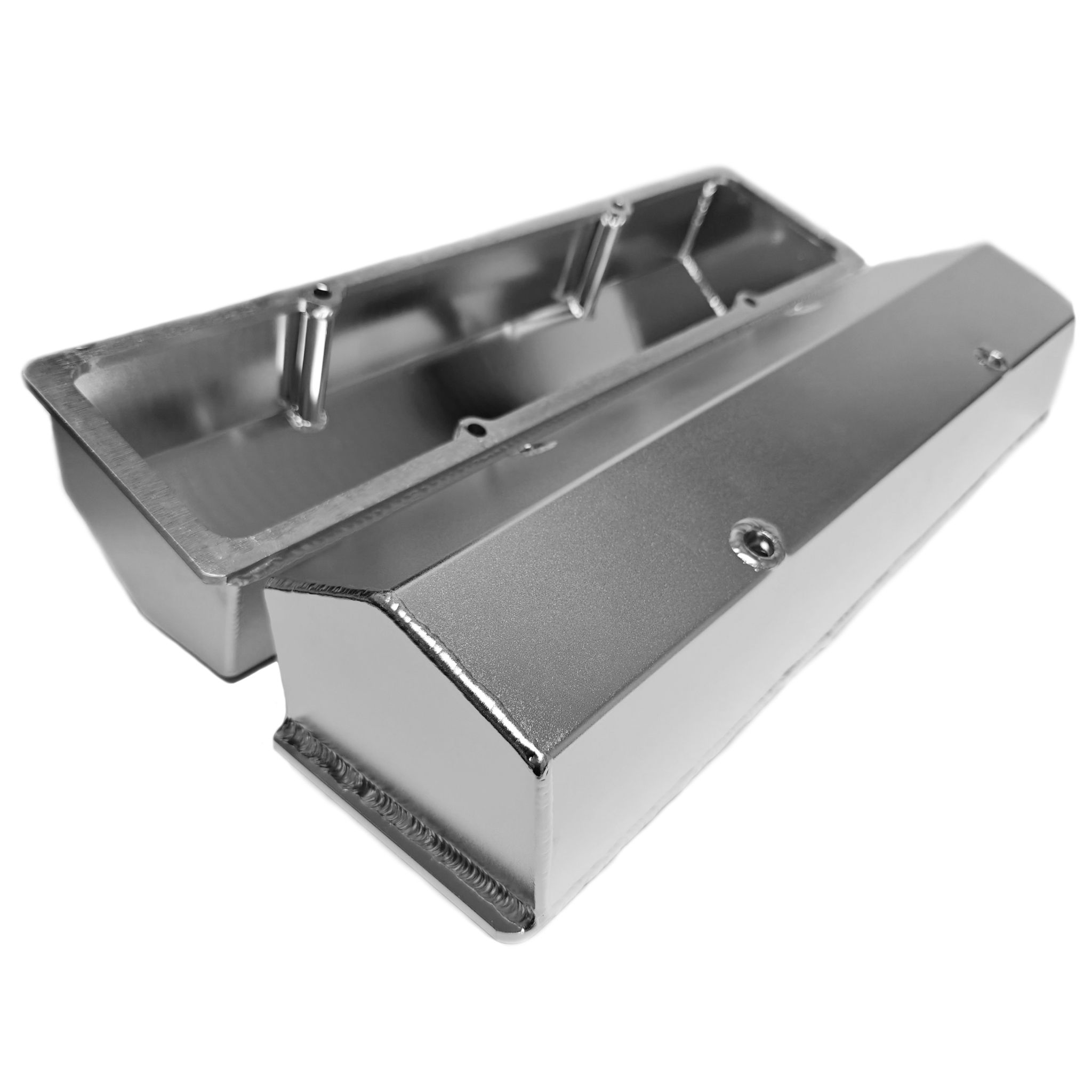 Valve Cover Set, Aluminum, Fabricated Billet Rail