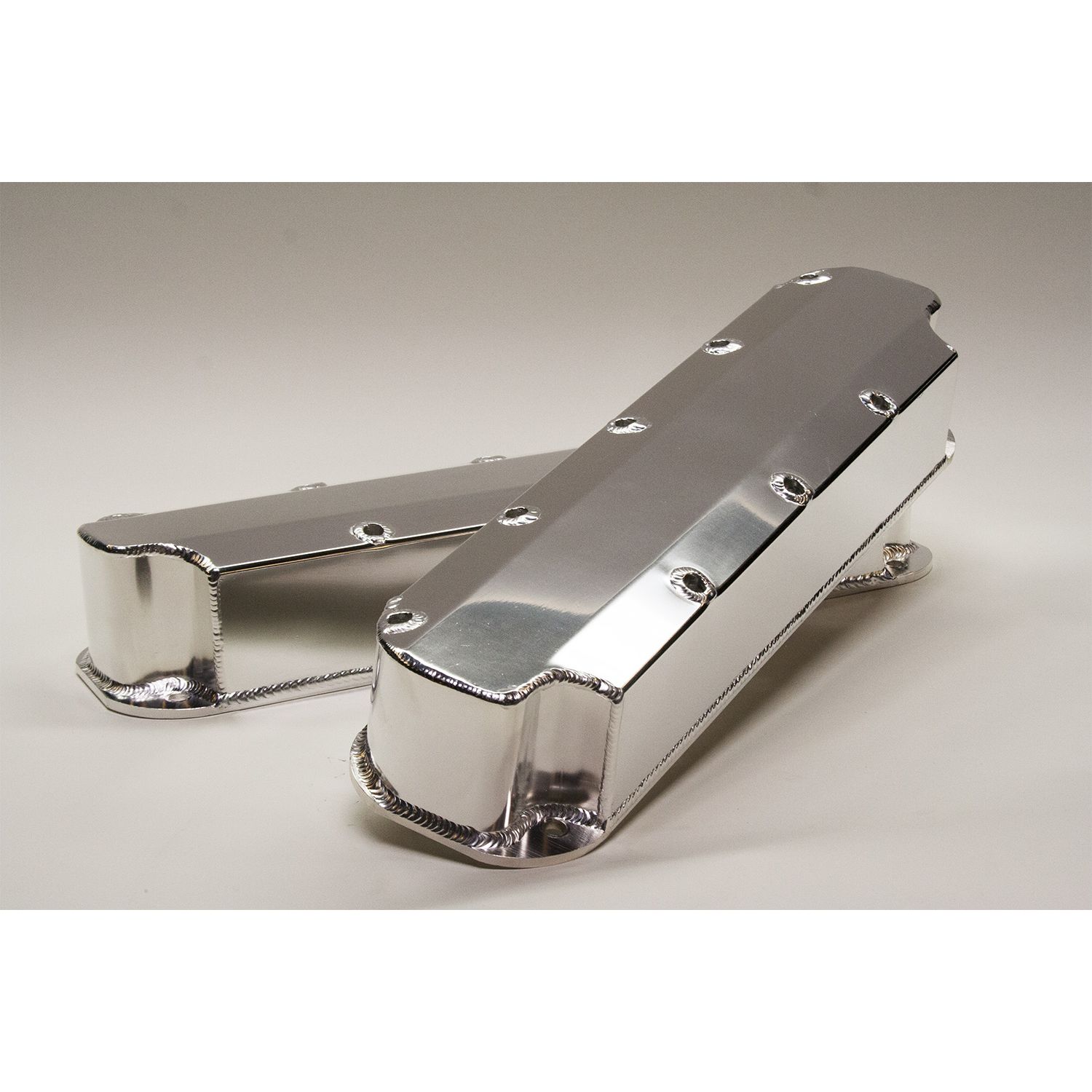 Valve Cover Set, Aluminum, Fabricated Billet Rail