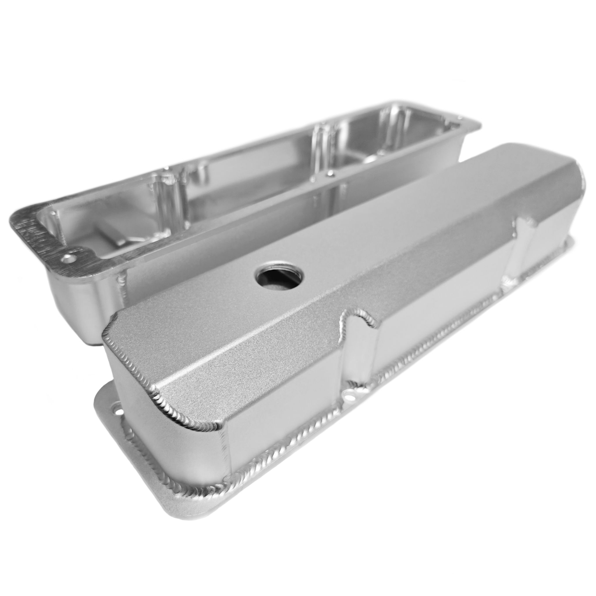 Valve Cover Set, Aluminum, Fabricated Billet Rail