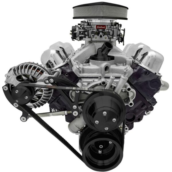 Small Block Chrysler Serpentine Conversion - ALT Only - Black