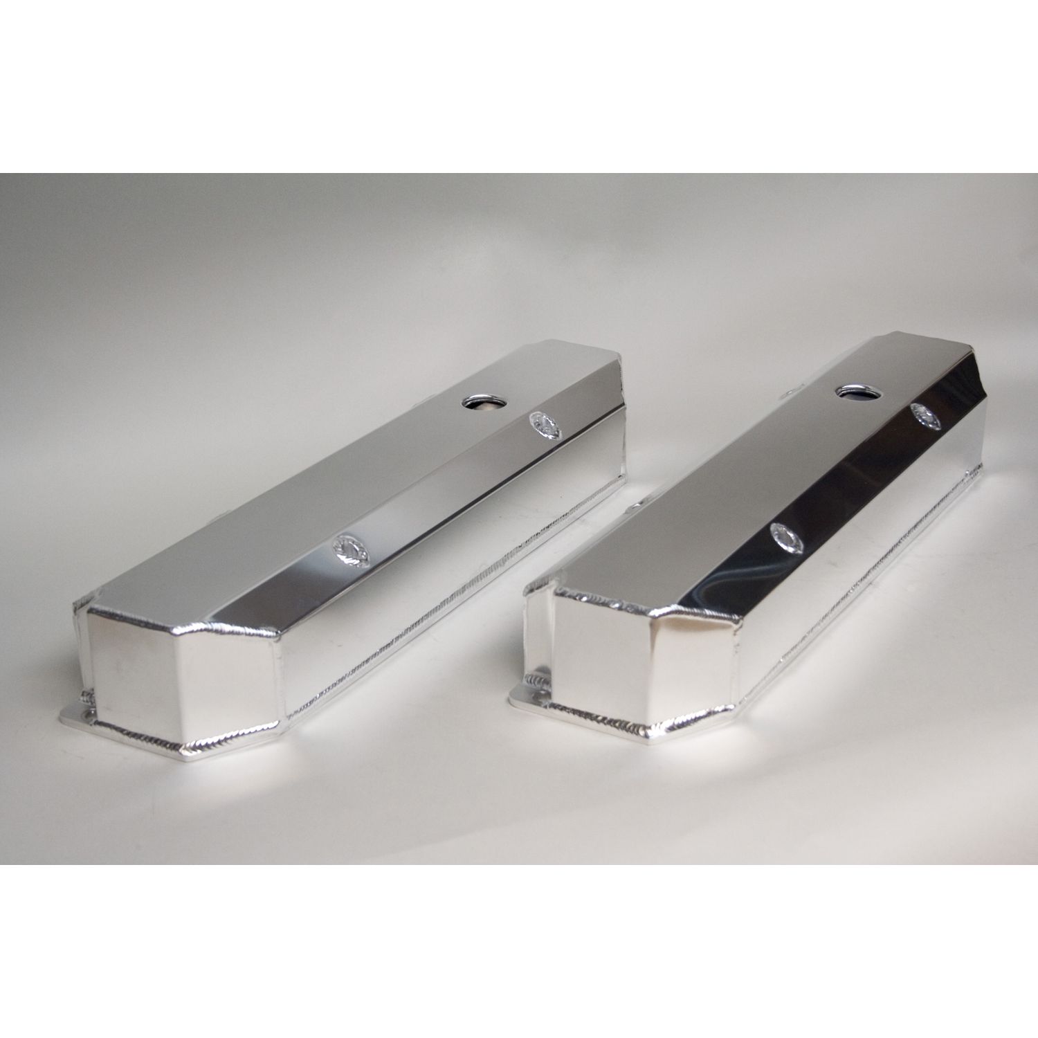 Valve Cover Set, Aluminum, Fabricated Billet Rail