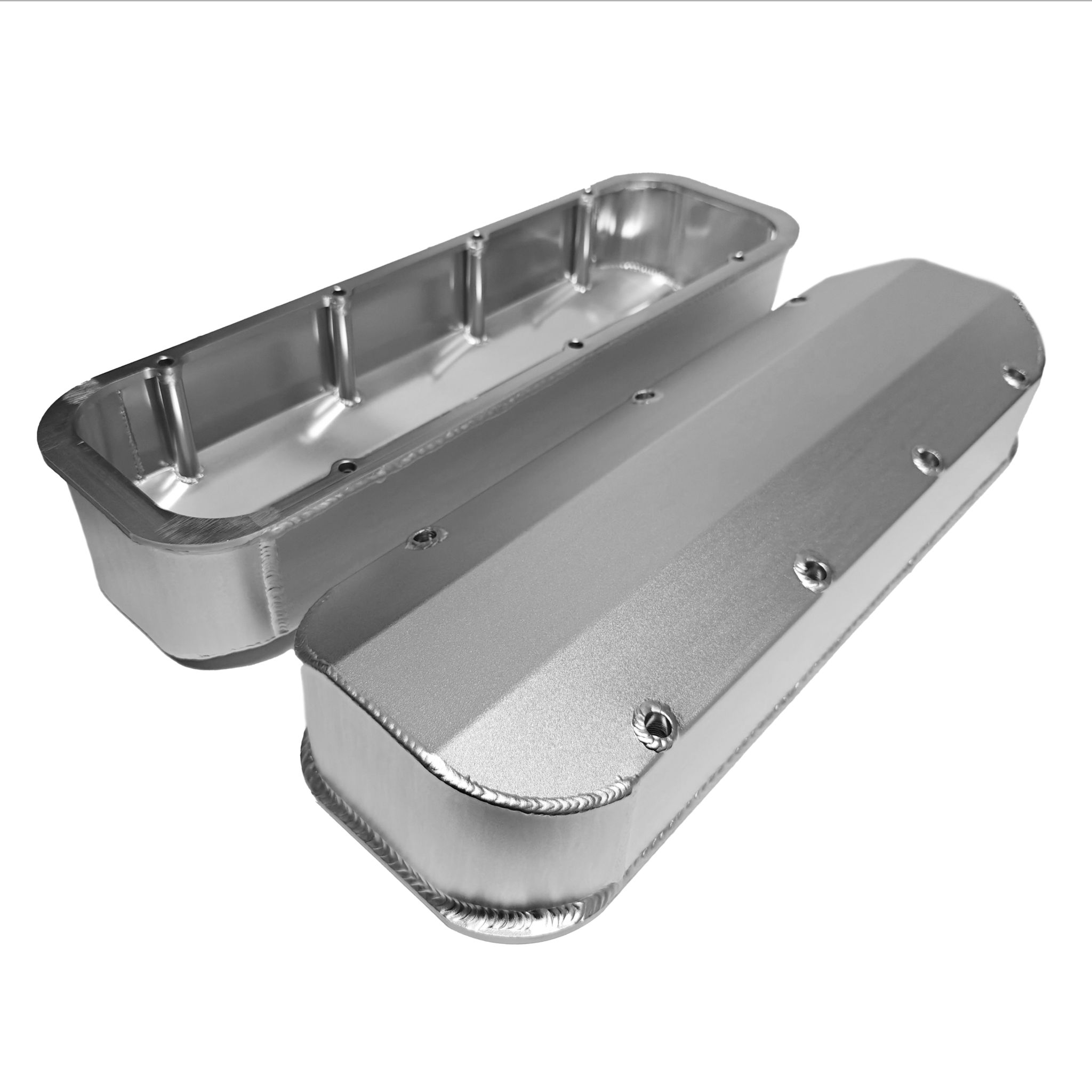 Valve Cover Set, Aluminum, Fabricated Billet Rail