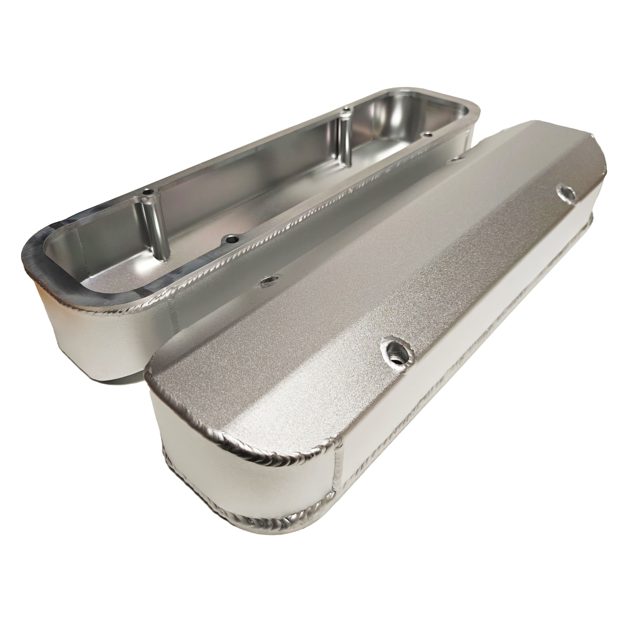 Valve Cover Set, Aluminum, Fabricated Billet Rail