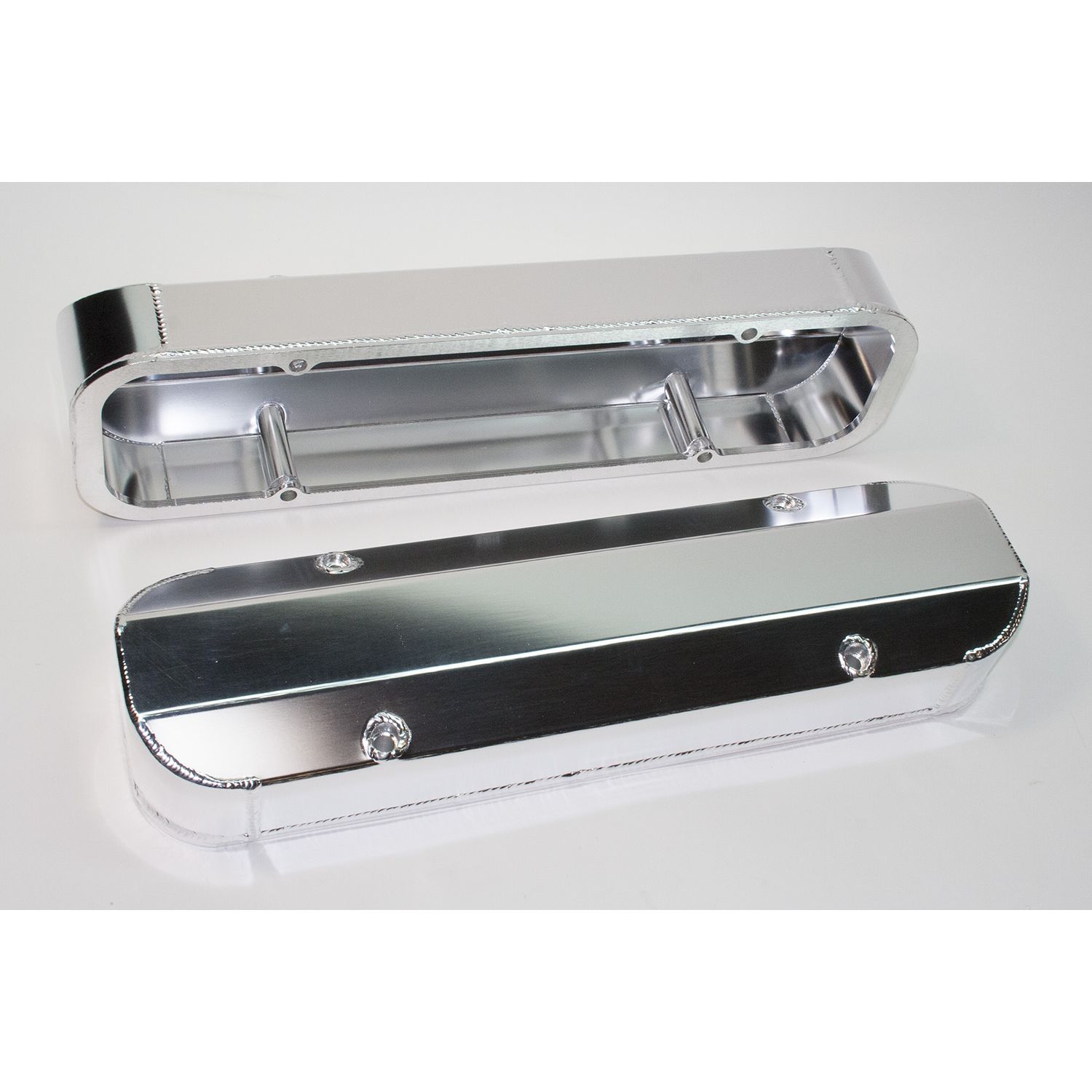 Valve Cover Set, Aluminum, Fabricated Billet Rail