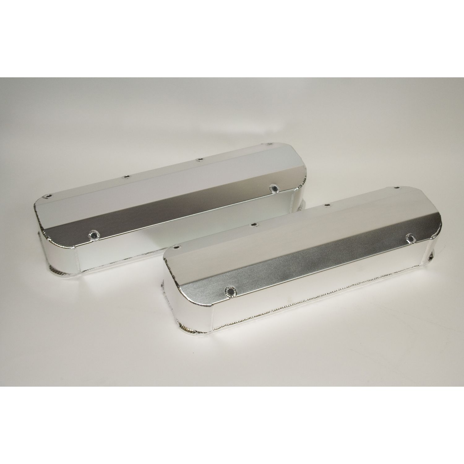 Valve Cover Set, Aluminum, Fabricated Billet Rail
