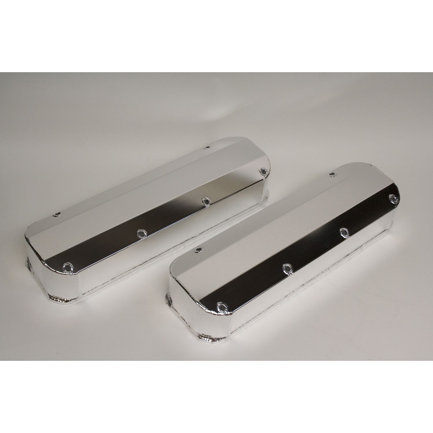 Valve Cover Set, Aluminum, Fabricated Billet Rail