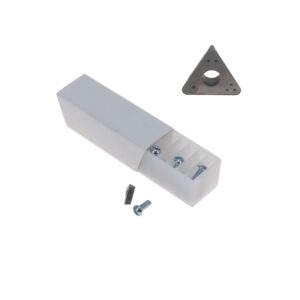 Positive Rake Carbide Inserts for RELS Lathe, Pack of 10 with Screws