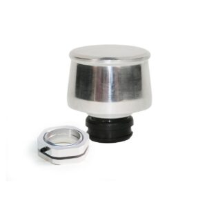 Valve Cover Breather Kit, Push In Style, Polished Billet