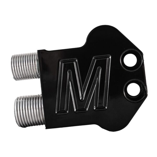 90 Degree AC Manifold for 7176 Compressors, Black