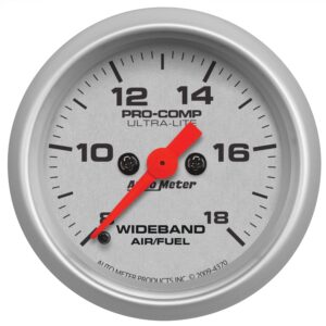 2-1/16 in. WIDEBAND AIR/FUEL RATIO, ANALOG, 8:1-18:1 AFR, ULTRA-LITE