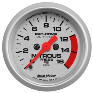 2-1/16 in. NITROUS PRESSURE, 0-1600 PSI, ULTRA-LITE