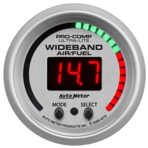 2-1/16 in. WIDEBAND PRO AIR/FUEL RATIO, 6:1-20:1 AFR, ULTRA-LITE