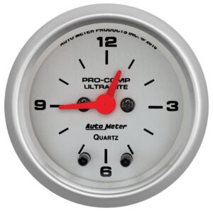 2-1/16 in. CLOCK, 12 HOUR, ULTRA-LITE