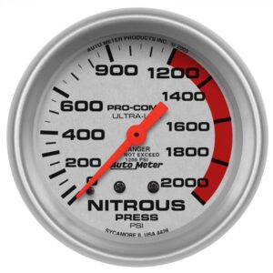 2-5/8 in. NITROUS PRESSURE, 0-2000 PSI, ULTRA-LITE
