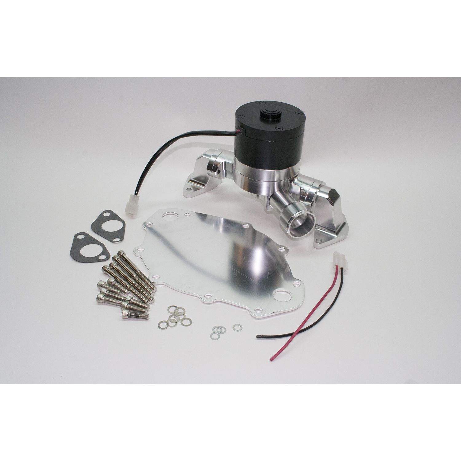 WATER PUMP, BILLET HV ALUM, ELEC RACE, FORD