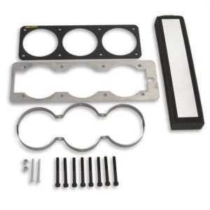 GAUGE CAGE, TRIPLE, 2-5/8 in. , BLACK, MUSTANG 87-93 FOX