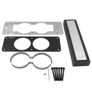 GAUGE CAGE, DUAL, 2-5/8 in. , BLACK, MUSTANG 87-93 FOX