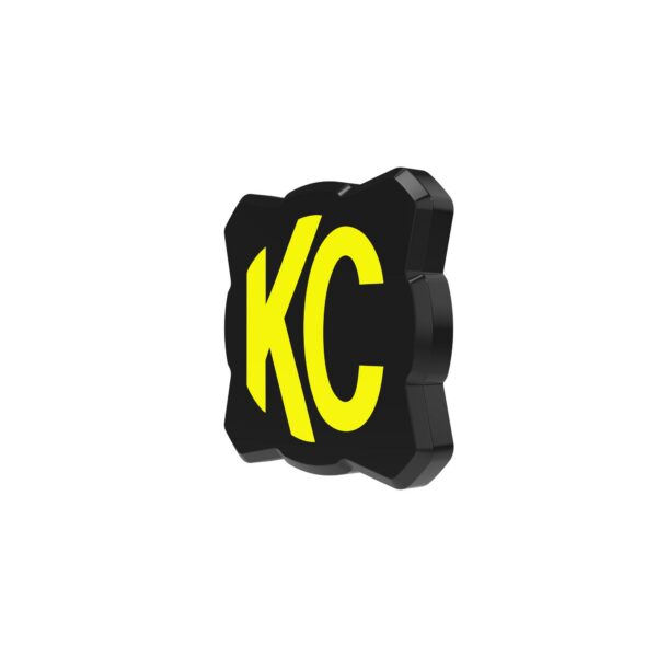 KC Hilites FLEX ERA 1 - Light Cover - Black / Yellow KC Logo