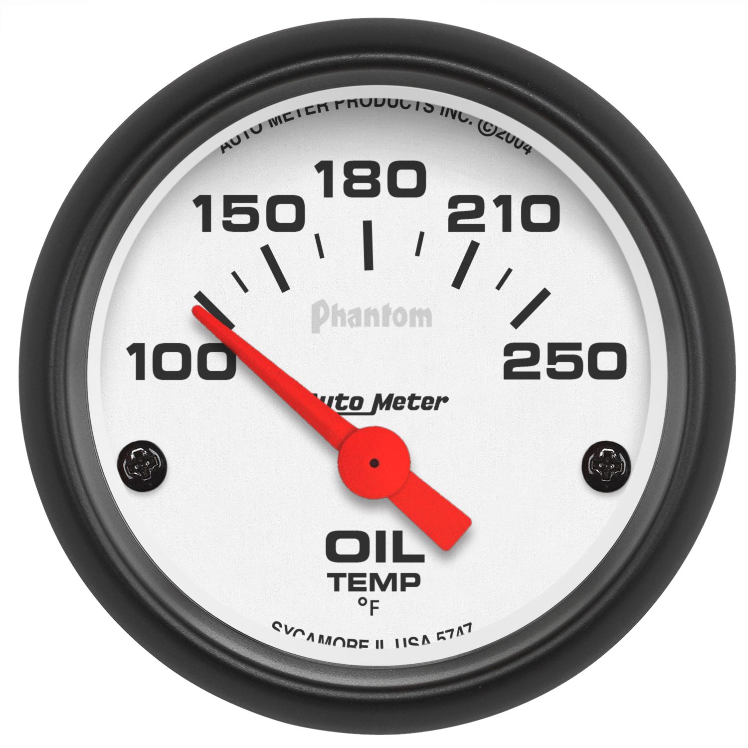 2-1/16 in. OIL TEMPERATURE, 100-250 Fahrenheit, PHANTOM